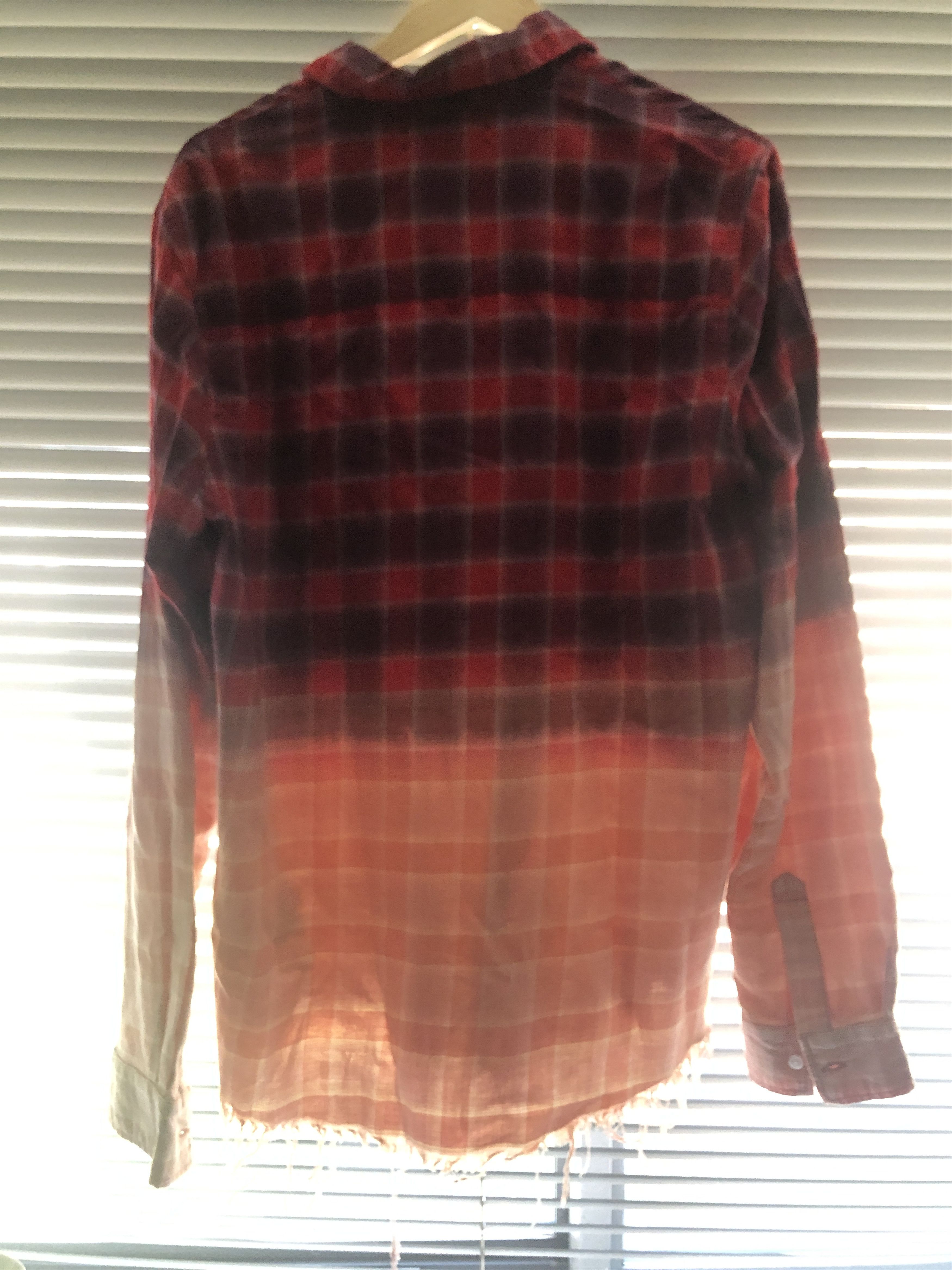 Amiri $750 NEW AMIRI Bleached Check Print Flannel Red cotton Size US M / EU 48-50 / 2 - 2 Thumbnail