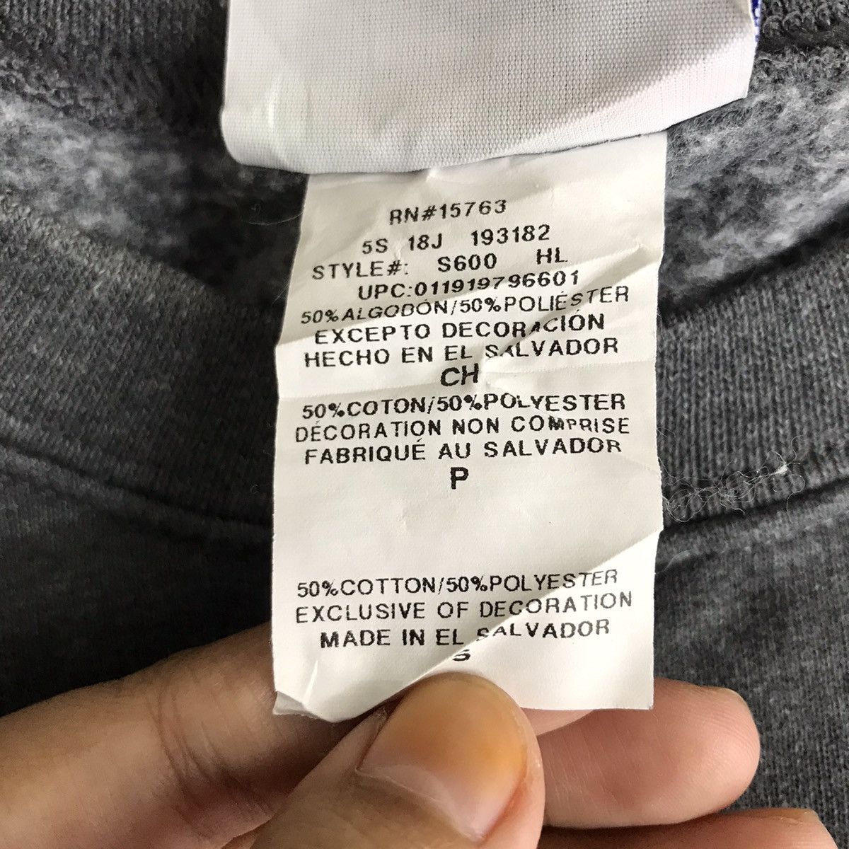 Champion CHAMPION ECO Sportswear Grey Sweatshirt Size US L / EU 52-54 / 3 - 5 Thumbnail