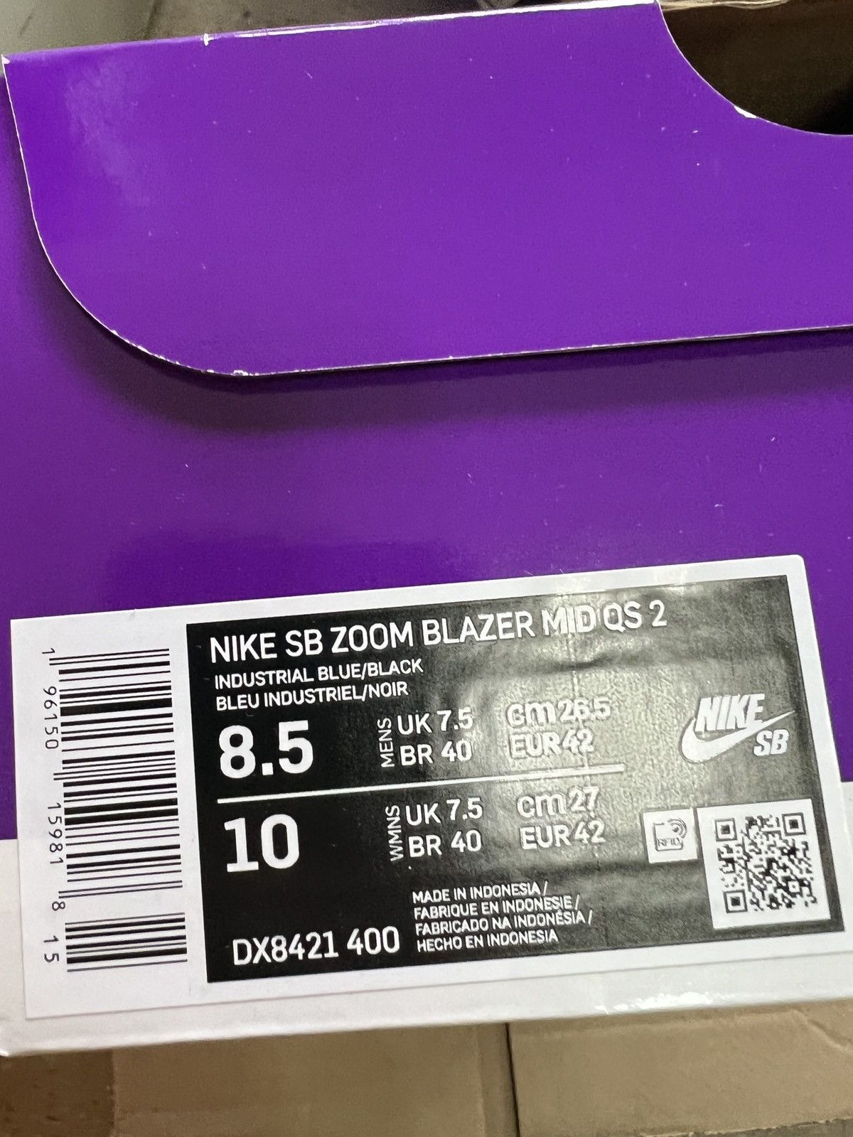 Nike × Supreme New Nike supreme sb zoom blazer mid QS 2 denim 8.5 sneakers Size US 8.5 / EU 41-42 - 8 Thumbnail