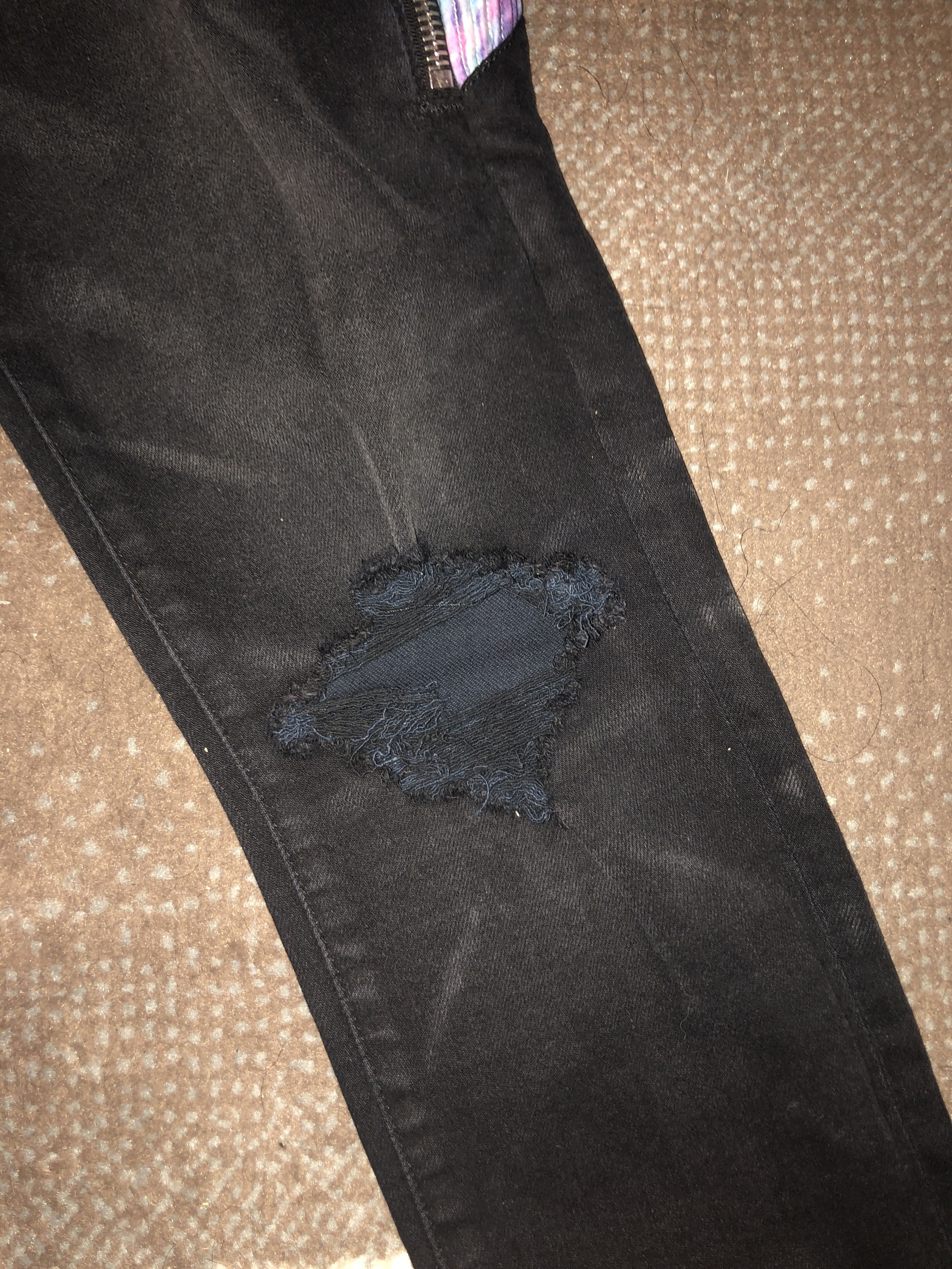 Amiri New AMIRI Half Track Skinny-Fit Tie Dye Jeans Aged Black Size US 30 / EU 46 - 4 Thumbnail