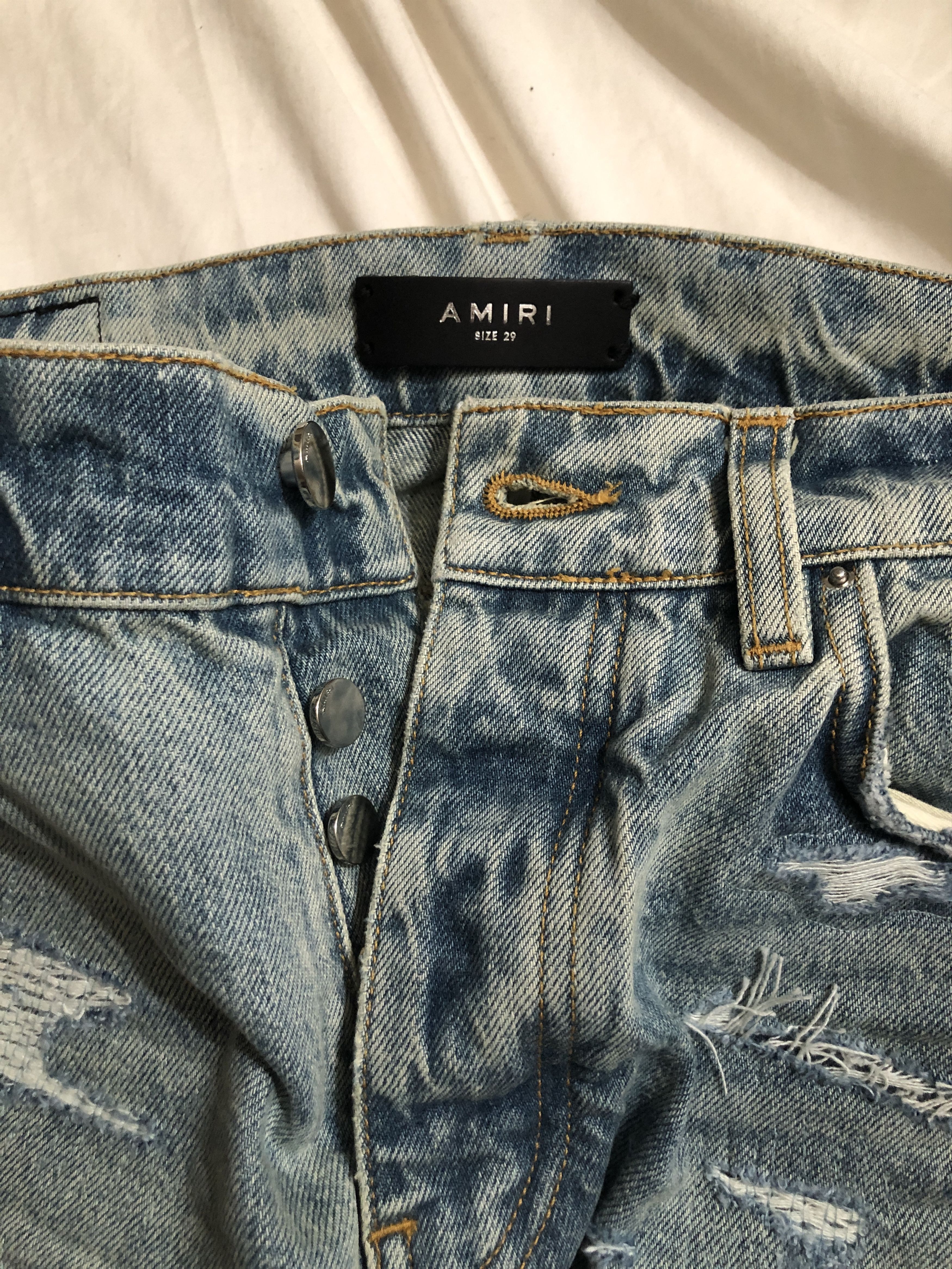 Amiri $1290 Amiri BRUISE RELAXED JEAN ORIGINAL INDIGO size 30 Size US 30 / EU 46 - 8 Thumbnail