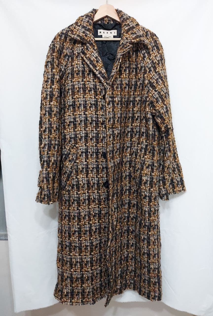 Marni FW18 AW18 Runway Tweed Coat Size US M / EU 48-50 / 2 - 1 Thumbnail