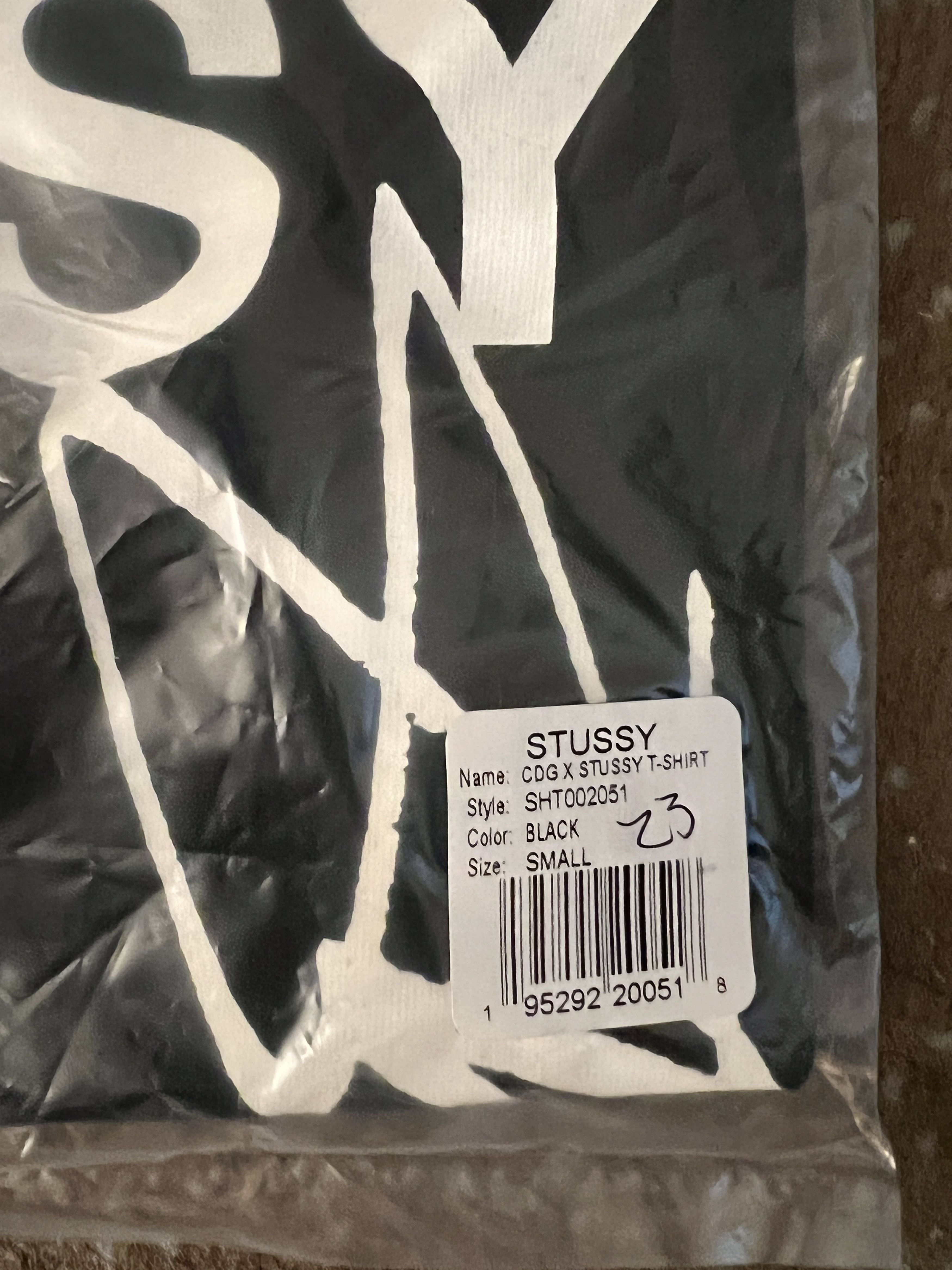 Comme des Garcons × Stussy NEW stussy x CDG comme des garcons tee cotton japan black Size US S / EU 44-46 / 1 - 2 Thumbnail