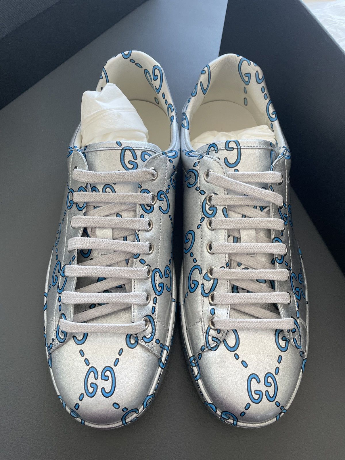 Gucci Limited Edition Brand New Runway ACE GG Logo Leather Sneaker Size US 9.5 / EU 42-43 - 1 Thumbnail