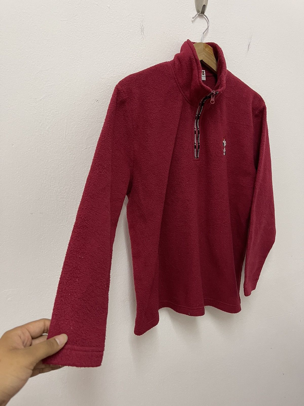 Peanuts × Vintage Vintage Peanuts Mini Logo Quarter Zip Sweatshirt Size US M / EU 48-50 / 2 - 4 Thumbnail