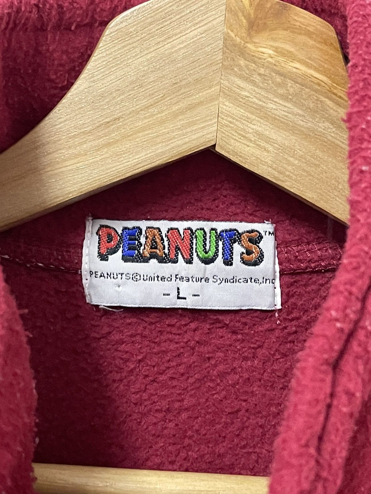 Peanuts × Vintage Vintage Peanuts Mini Logo Quarter Zip Sweatshirt Size US M / EU 48-50 / 2 - 6 Thumbnail