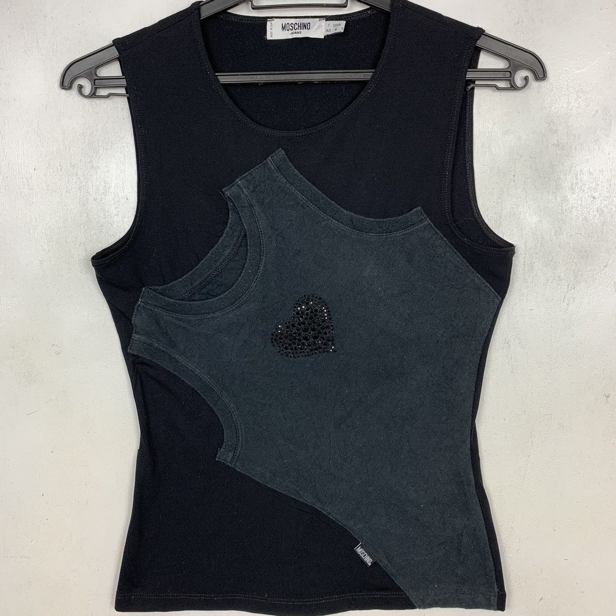 Moschino Moschino Jeans Donna Top Sleeveless Size M / US 6-8 / IT 42-44 - 2 Thumbnail