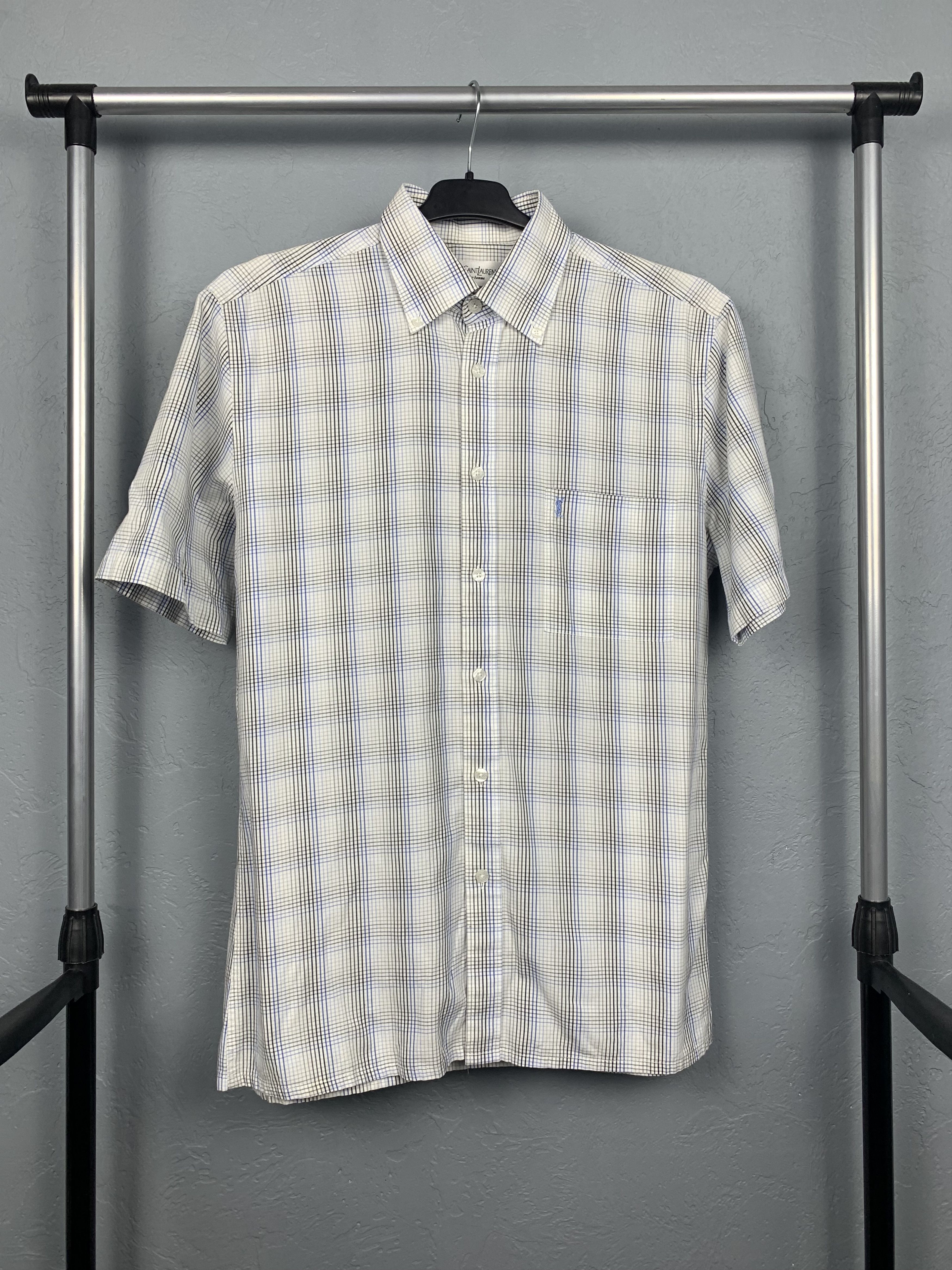 Yves Saint Laurent Yves Saint Laurent YSL mens short sleeve shirt Size US M / EU 48-50 / 2 - 1 Thumbnail