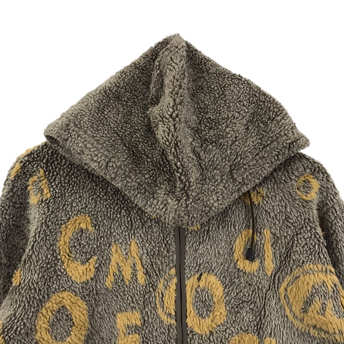 Vintage COMME CI COMME CA Sherpa Brown Hooded Sweater Size US M / EU 48-50 / 2 - 2 Thumbnail