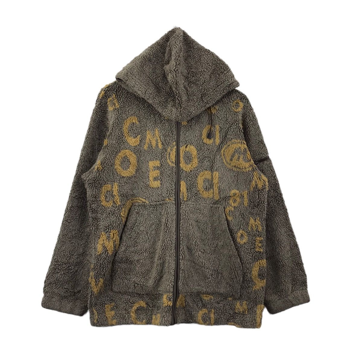 Vintage COMME CI COMME CA Sherpa Brown Hooded Sweater Size US M / EU 48-50 / 2 - 1 Thumbnail