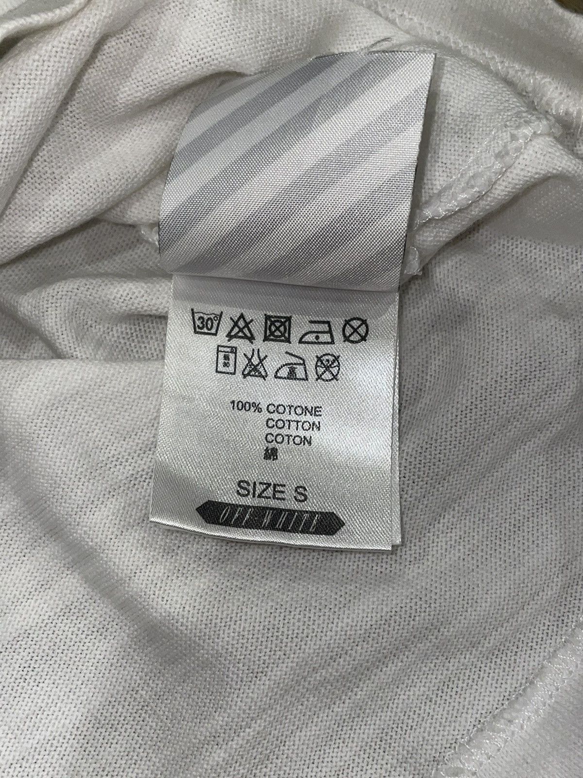 Off-White RARE Off-White Orange Box Logo Diagonals White Tee Oversized Size US S / EU 44-46 / 1 - 9 Thumbnail