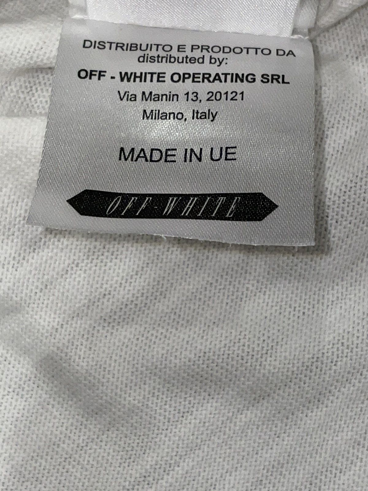 Off-White RARE Off-White Orange Box Logo Diagonals White Tee Oversized Size US S / EU 44-46 / 1 - 10 Thumbnail