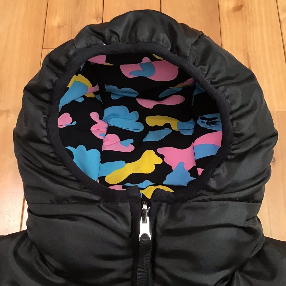Bape 🔥Reversible cotton candy camo hoodie down jacket multi camo Size US S / EU 44-46 / 1 - 7 Thumbnail