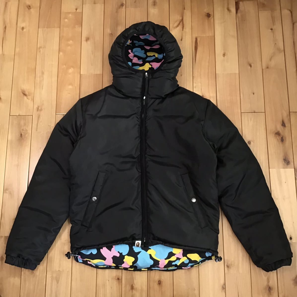 Bape 🔥Reversible cotton candy camo hoodie down jacket multi camo Size US S / EU 44-46 / 1 - 3 Thumbnail
