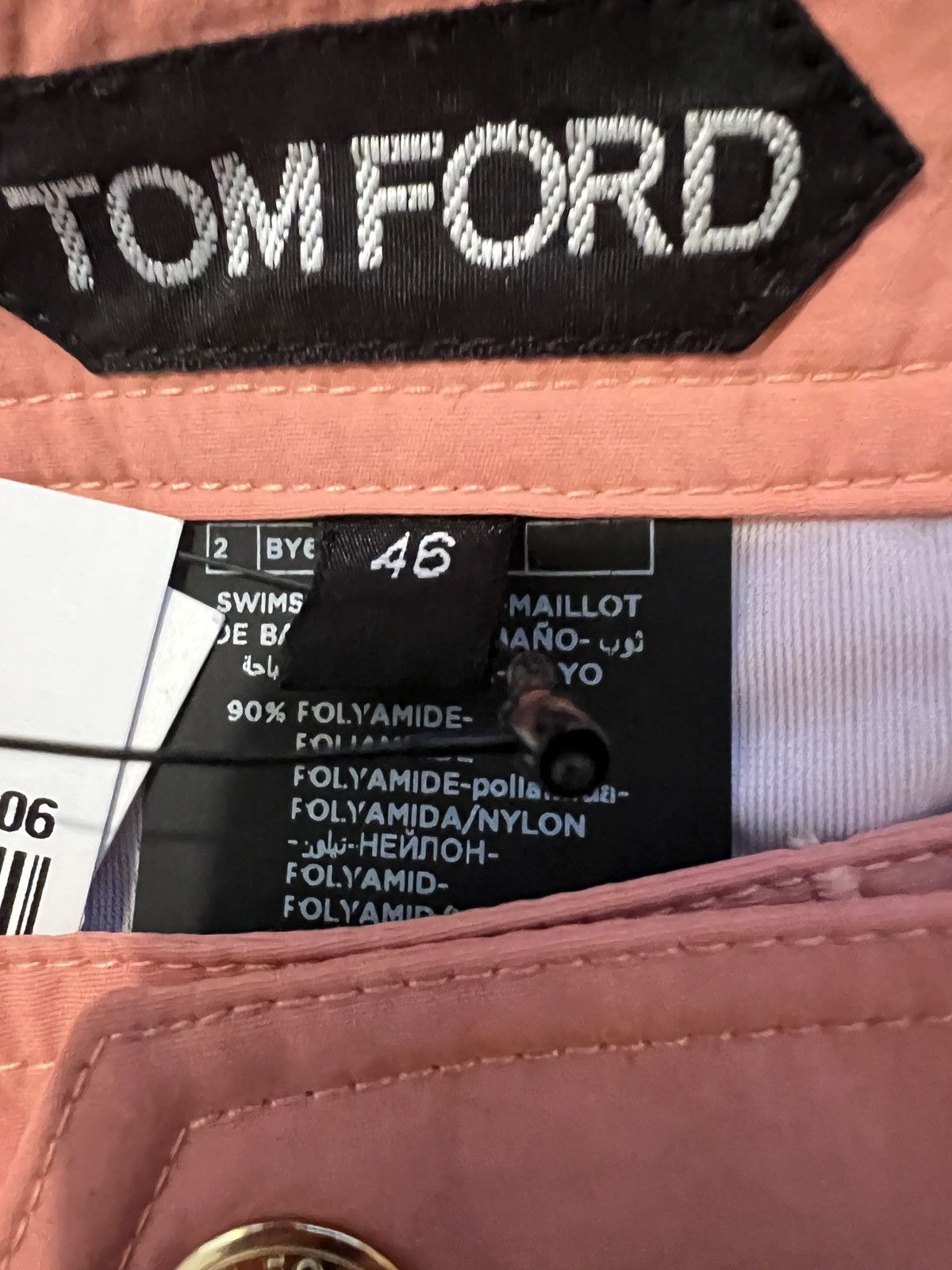 Tom Ford $690 NEW Tom Ford Slim fit swim shorts IT46 salmon Italy Size US 30 / EU 46 - 2 Thumbnail