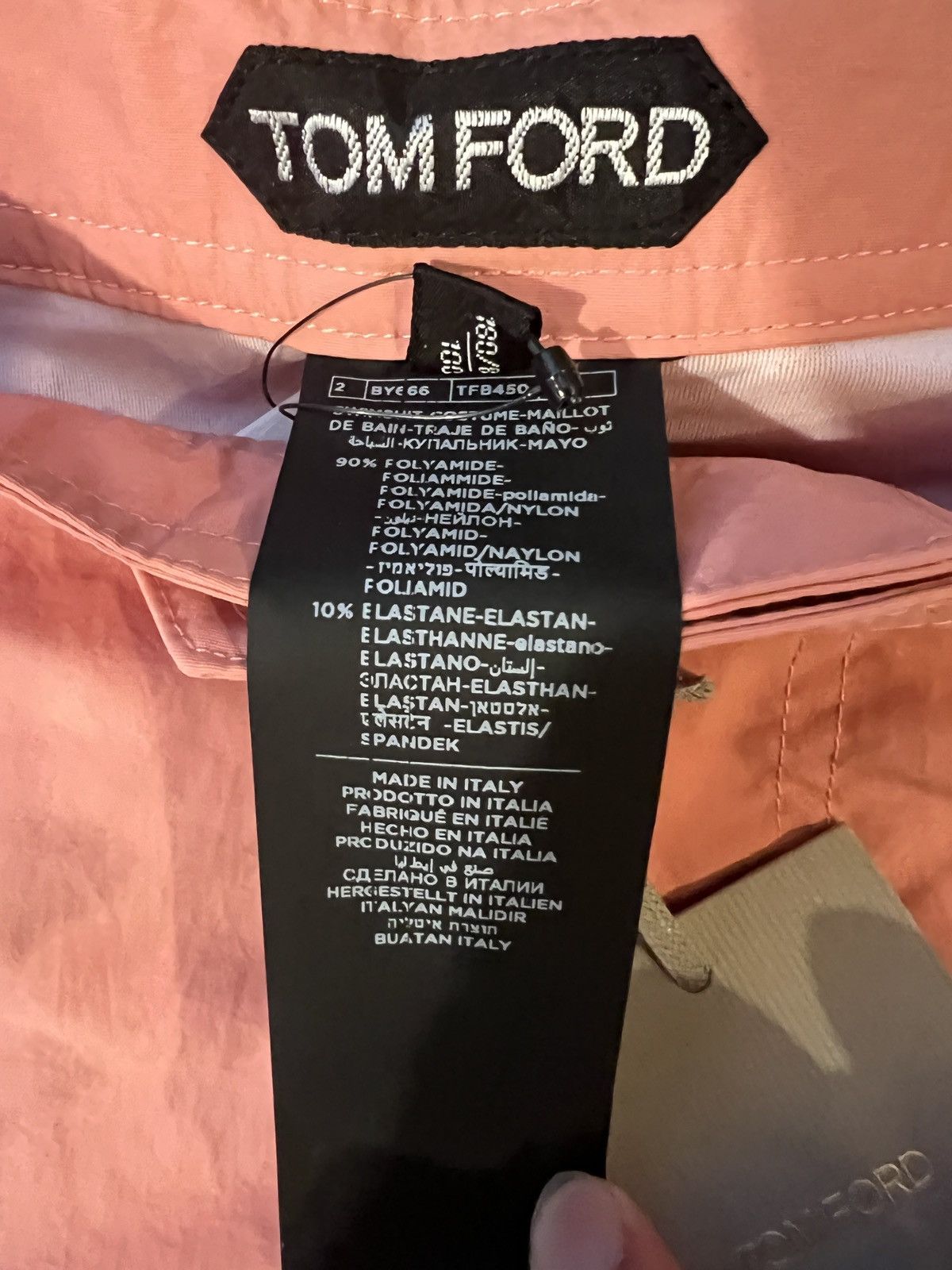 Tom Ford $690 NEW Tom Ford Slim fit swim shorts IT46 salmon Italy Size US 30 / EU 46 - 4 Thumbnail