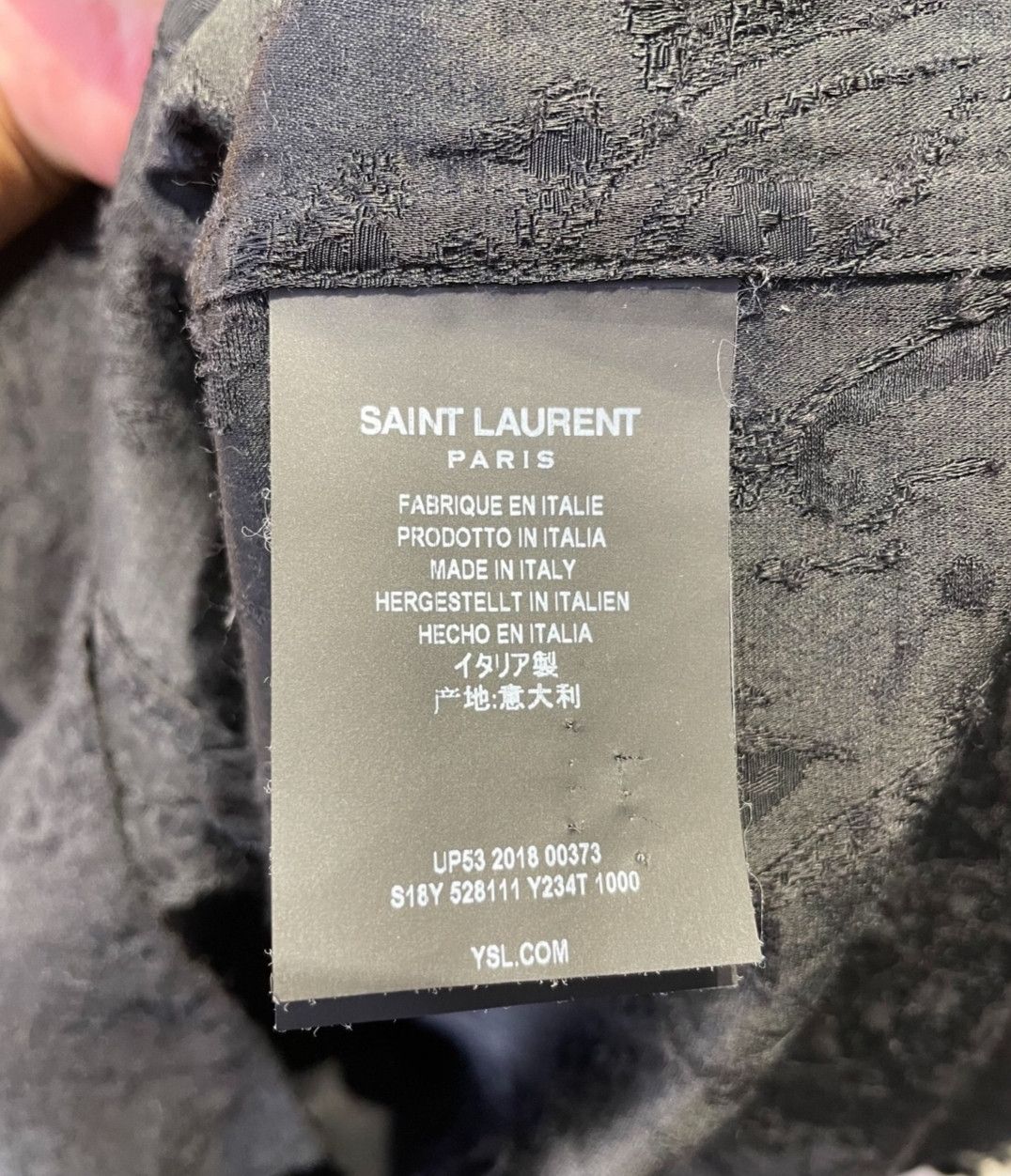 Saint Laurent Paris Saint Laurent Black Shirt Size US L / EU 52-54 / 3 - 4 Thumbnail