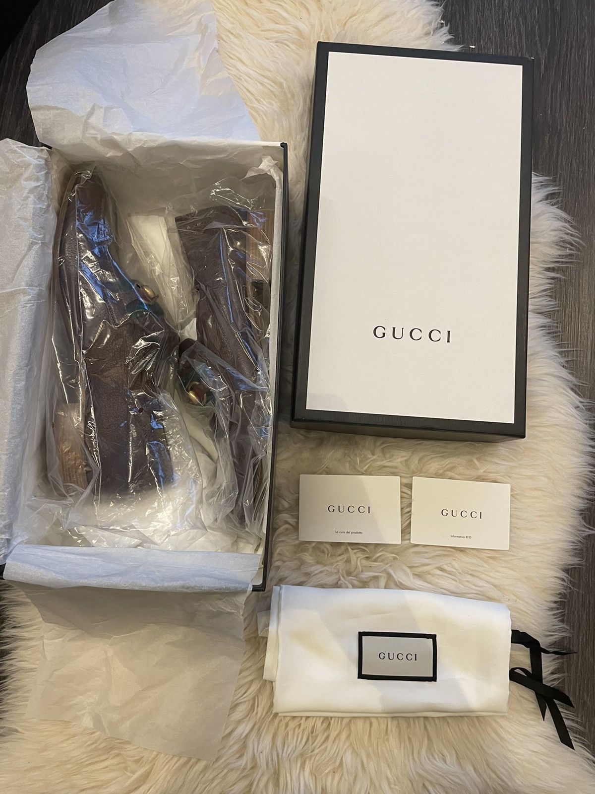 Gucci Iconic Super Classic Limited Havely Kid Leather Loafers New Size US 10.5 / EU 43-44 - 10 Thumbnail
