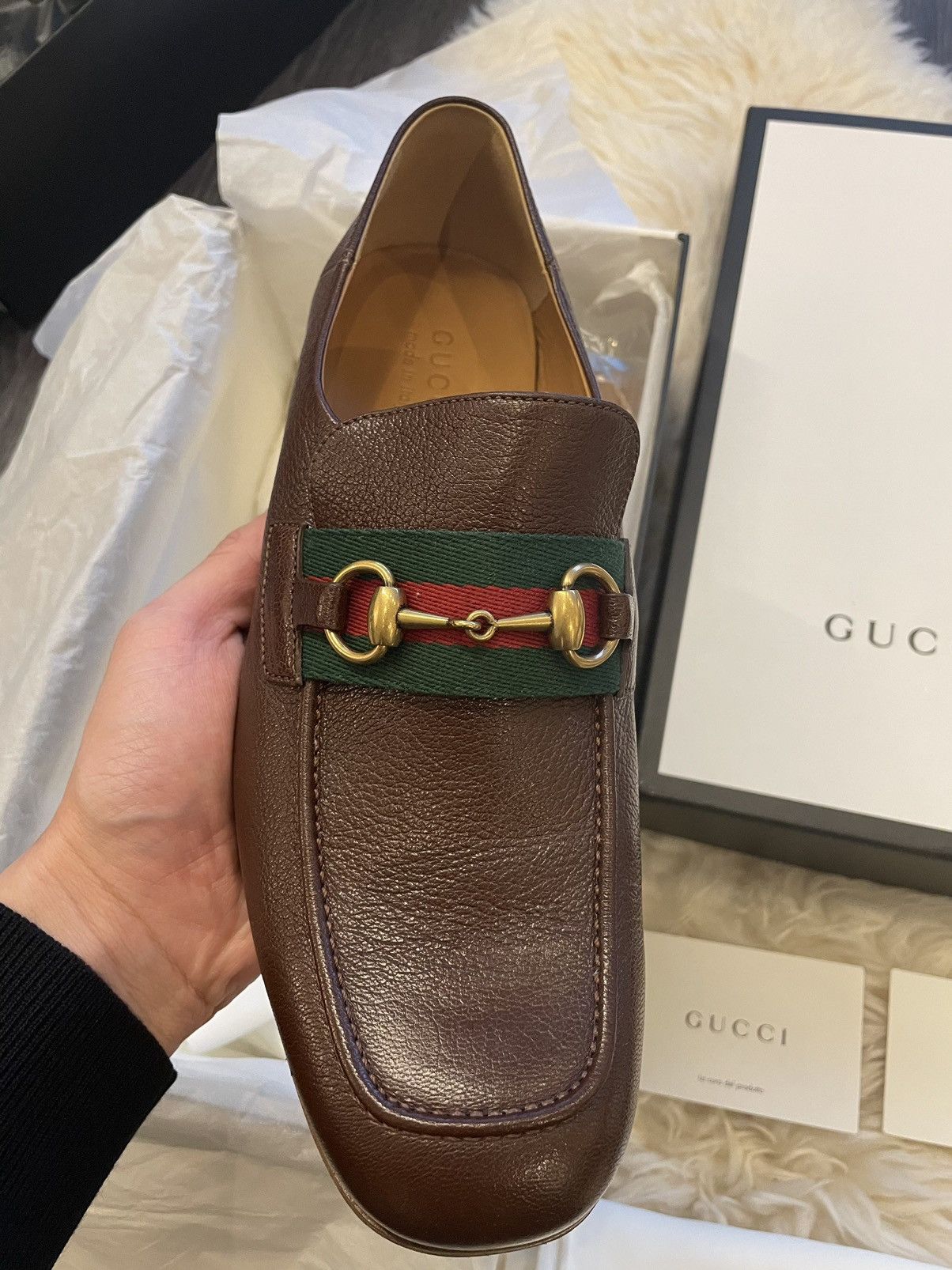 Gucci Iconic Super Classic Limited Havely Kid Leather Loafers New Size US 10.5 / EU 43-44 - 14 Thumbnail