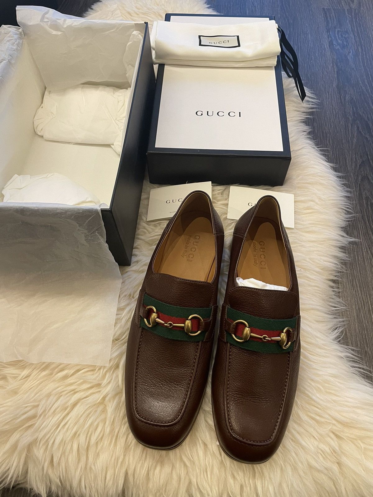 Gucci Iconic Super Classic Limited Havely Kid Leather Loafers New Size US 10.5 / EU 43-44 - 13 Thumbnail