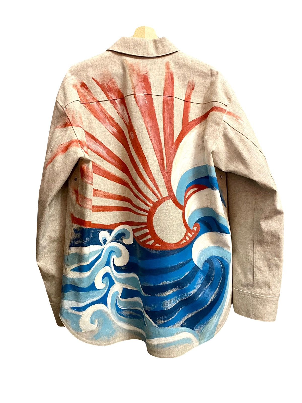Jil Sander Jil sander X Mackintosh fall 2019 painted jacket | Grailed