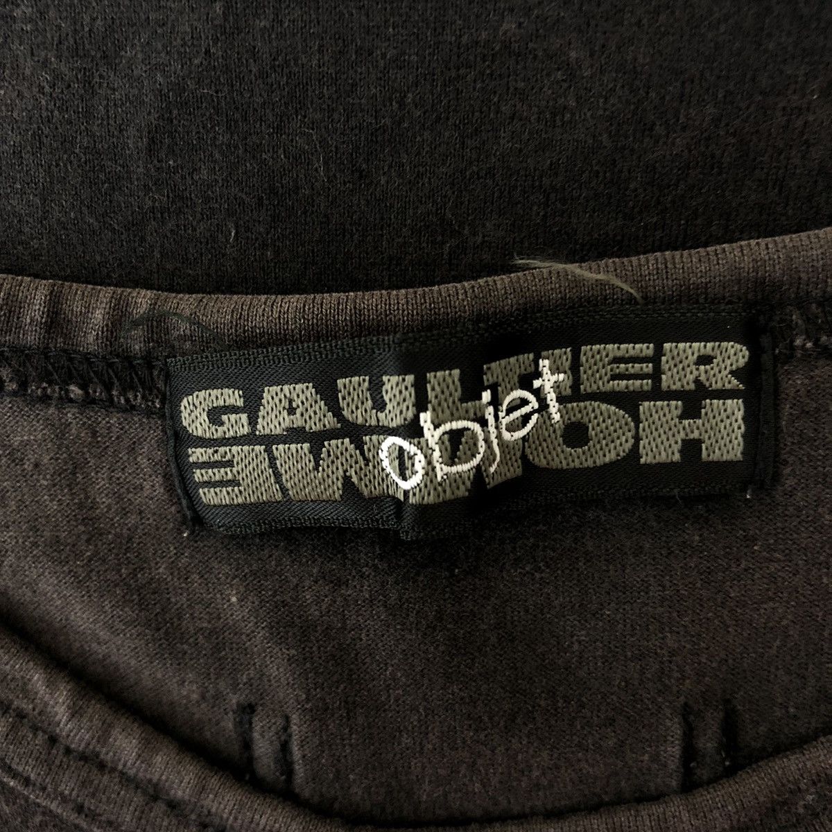 French Designer JEAN PAUL GAULTIER Homme Objet Faded Tee
