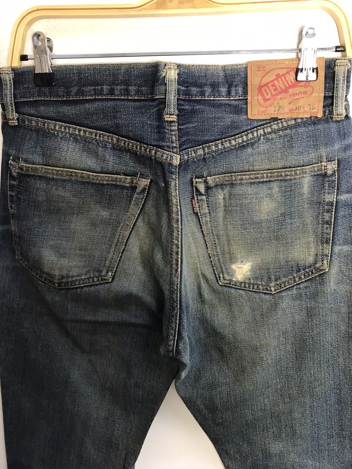 Denime Denime Lot 178 Selvedge Japanese Brand Denim Pants Sun Faded Size US 30 / EU 46 - 4 Thumbnail