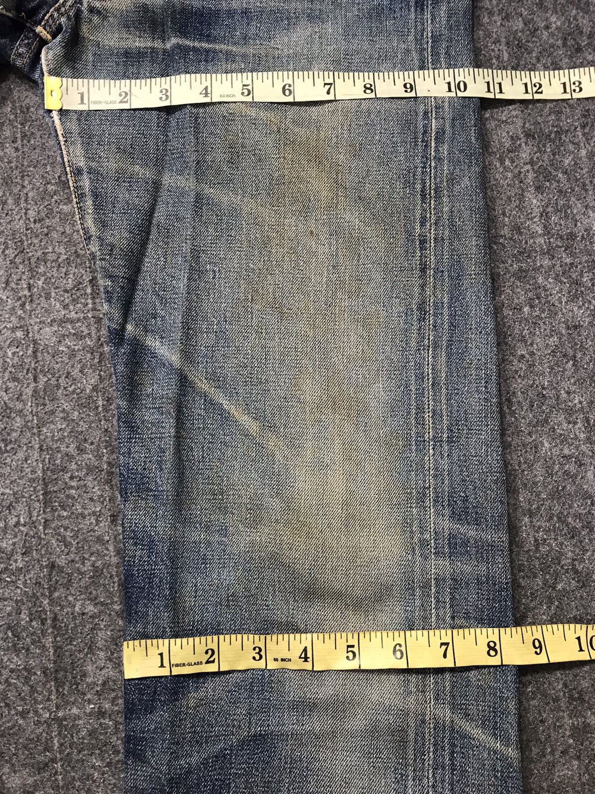 Denime Denime Lot 178 Selvedge Japanese Brand Denim Pants Sun Faded Size US 30 / EU 46 - 12 Thumbnail