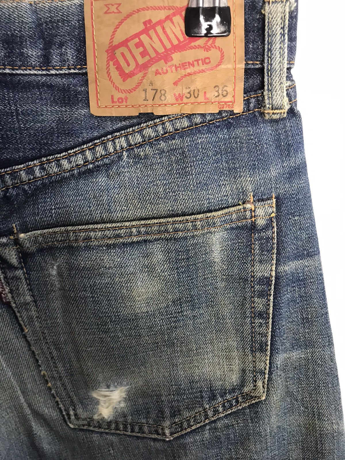 Denime Denime Lot 178 Selvedge Japanese Brand Denim Pants Sun Faded Size US 30 / EU 46 - 5 Thumbnail