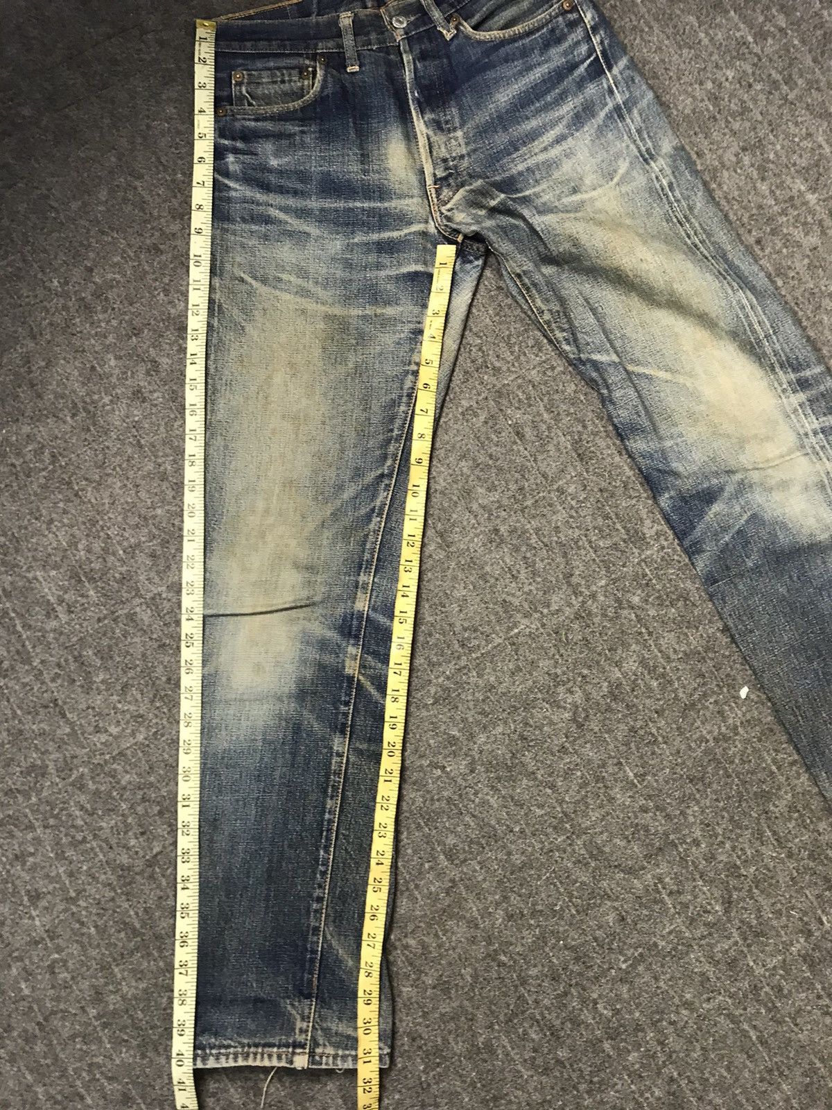 Denime Denime Lot 178 Selvedge Japanese Brand Denim Pants Sun Faded Size US 30 / EU 46 - 14 Thumbnail
