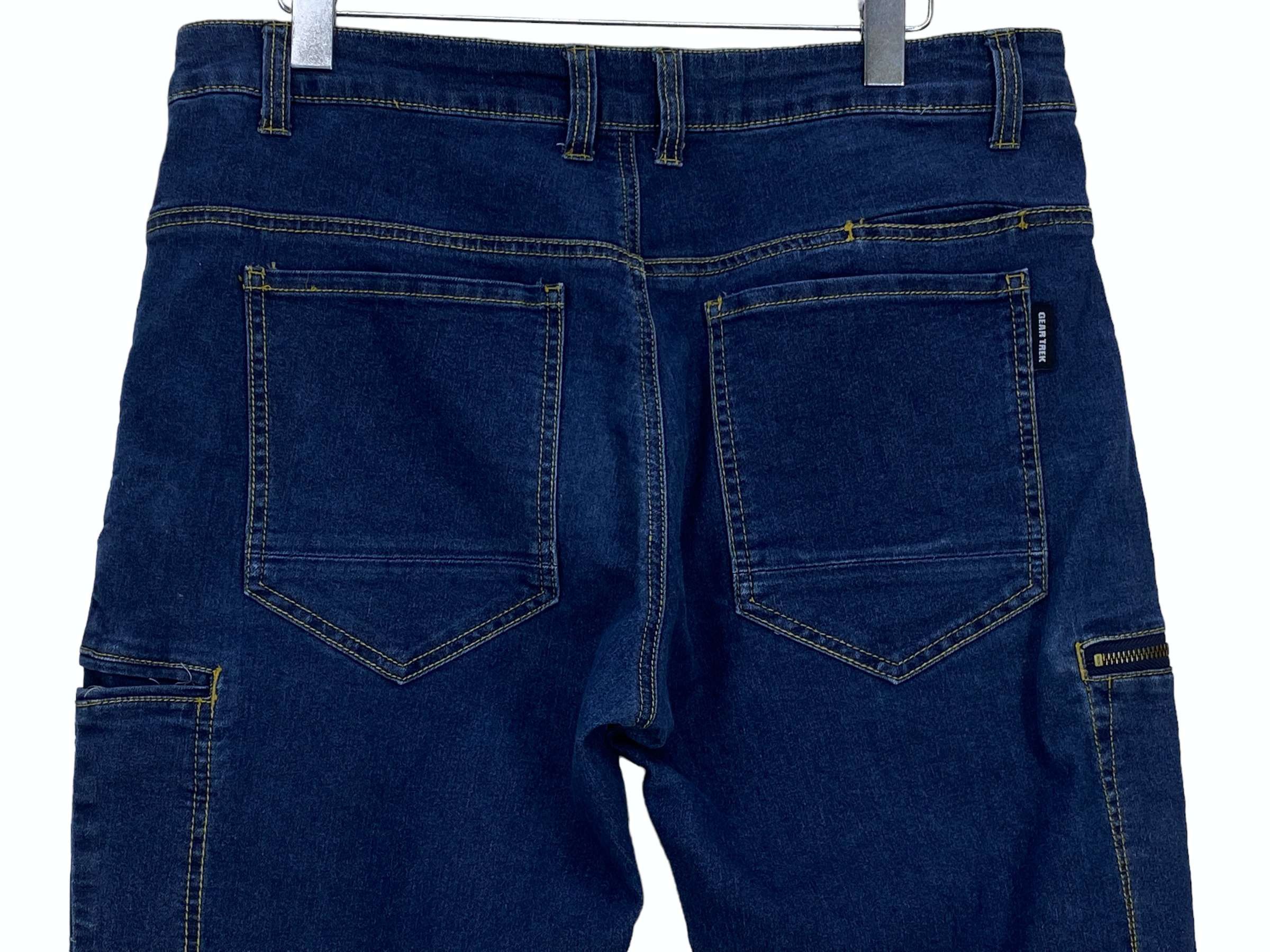 Japanese Brand Gear Trek Cargo Hip Hop Baggy Loose Jeans Size US 35 - 6 Thumbnail