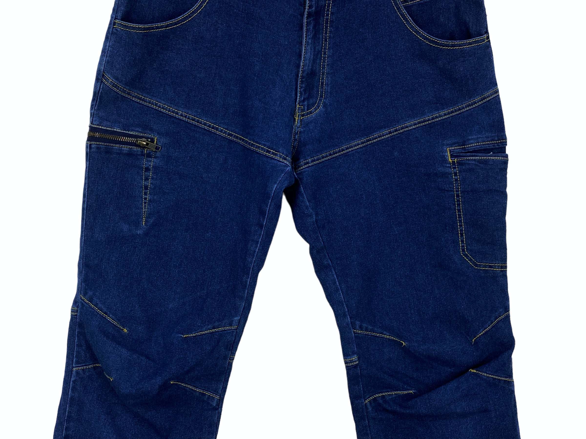 Japanese Brand Gear Trek Cargo Hip Hop Baggy Loose Jeans Size US 35 - 4 Thumbnail