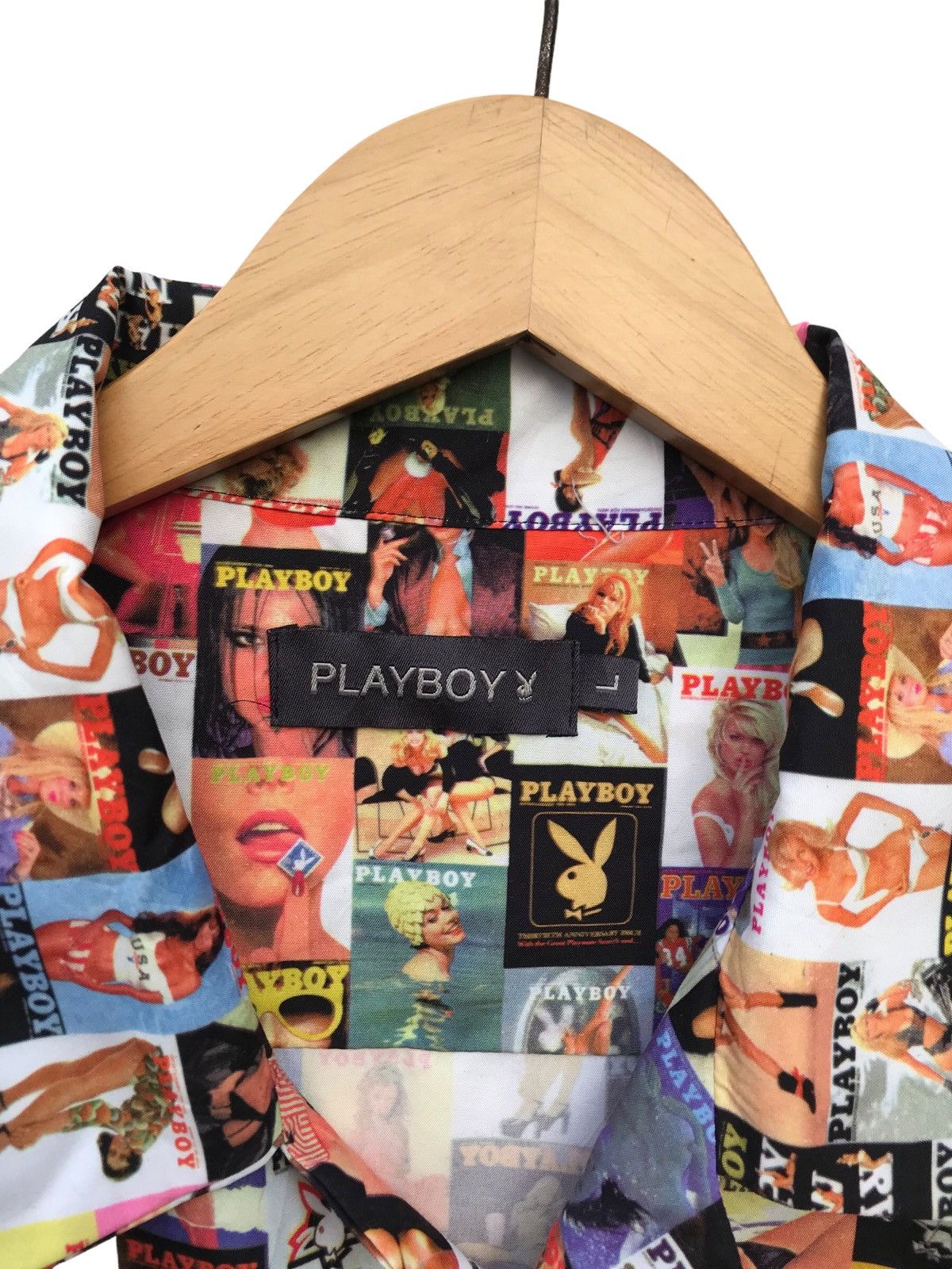Playboy Playboy Magazine Overprinted Button Ups ( Altered ) Size US M / EU 48-50 / 2 - 2 Thumbnail