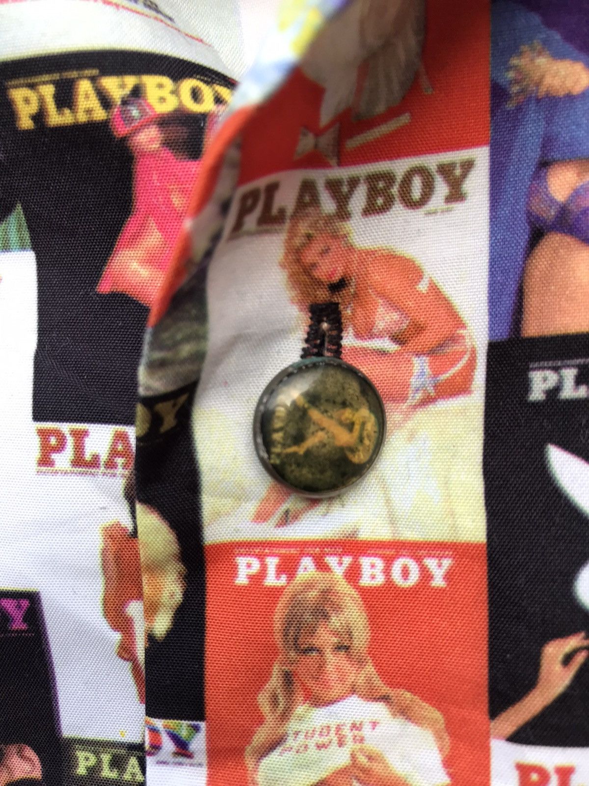 Playboy Playboy Magazine Overprinted Button Ups ( Altered ) Size US M / EU 48-50 / 2 - 4 Thumbnail