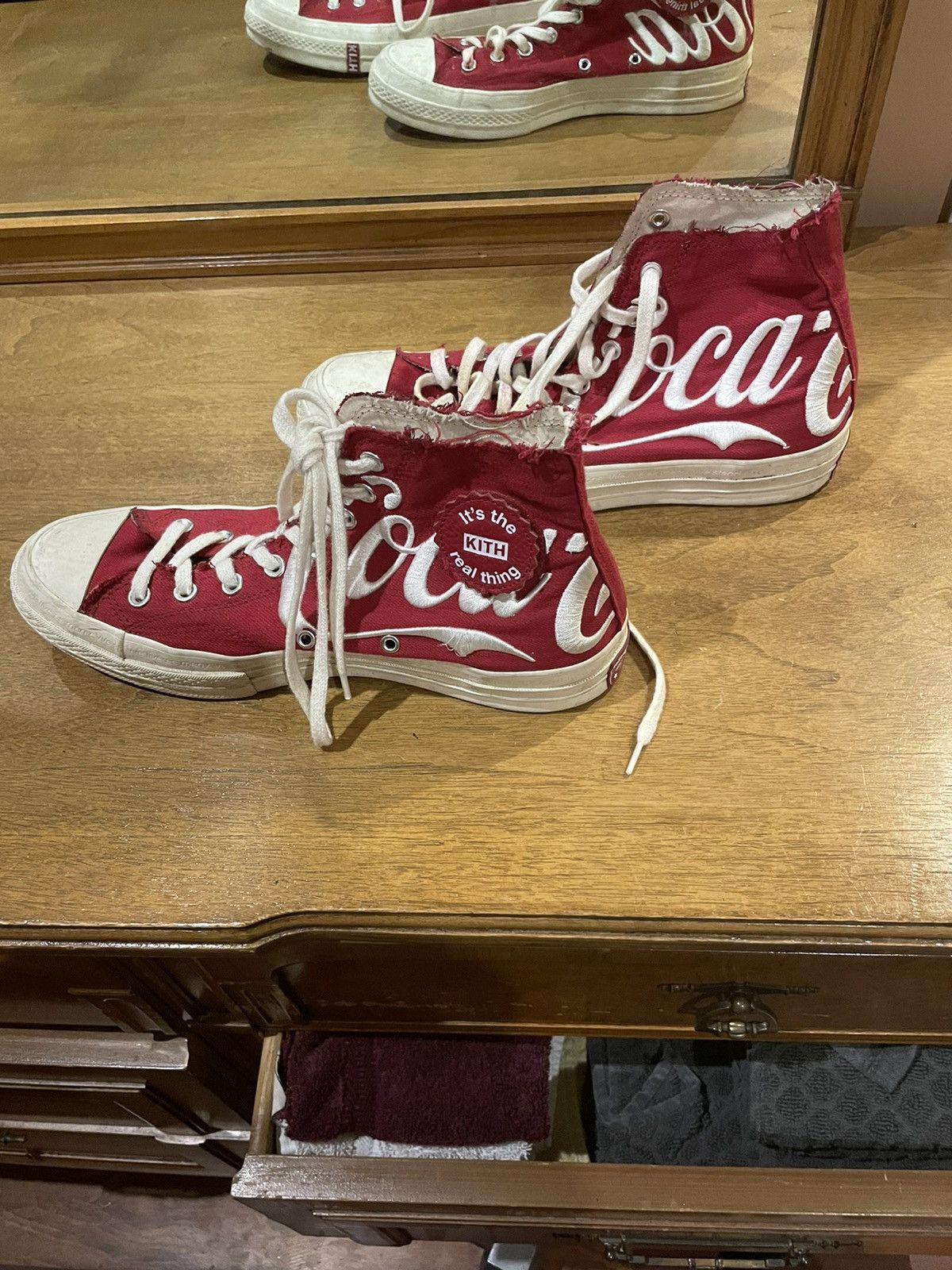 Coca Cola × Converse × Kith Kith x Coca-Cola x Chuck 70 High America 2018 Size US 10.5 / EU 43-44 - 2 Thumbnail