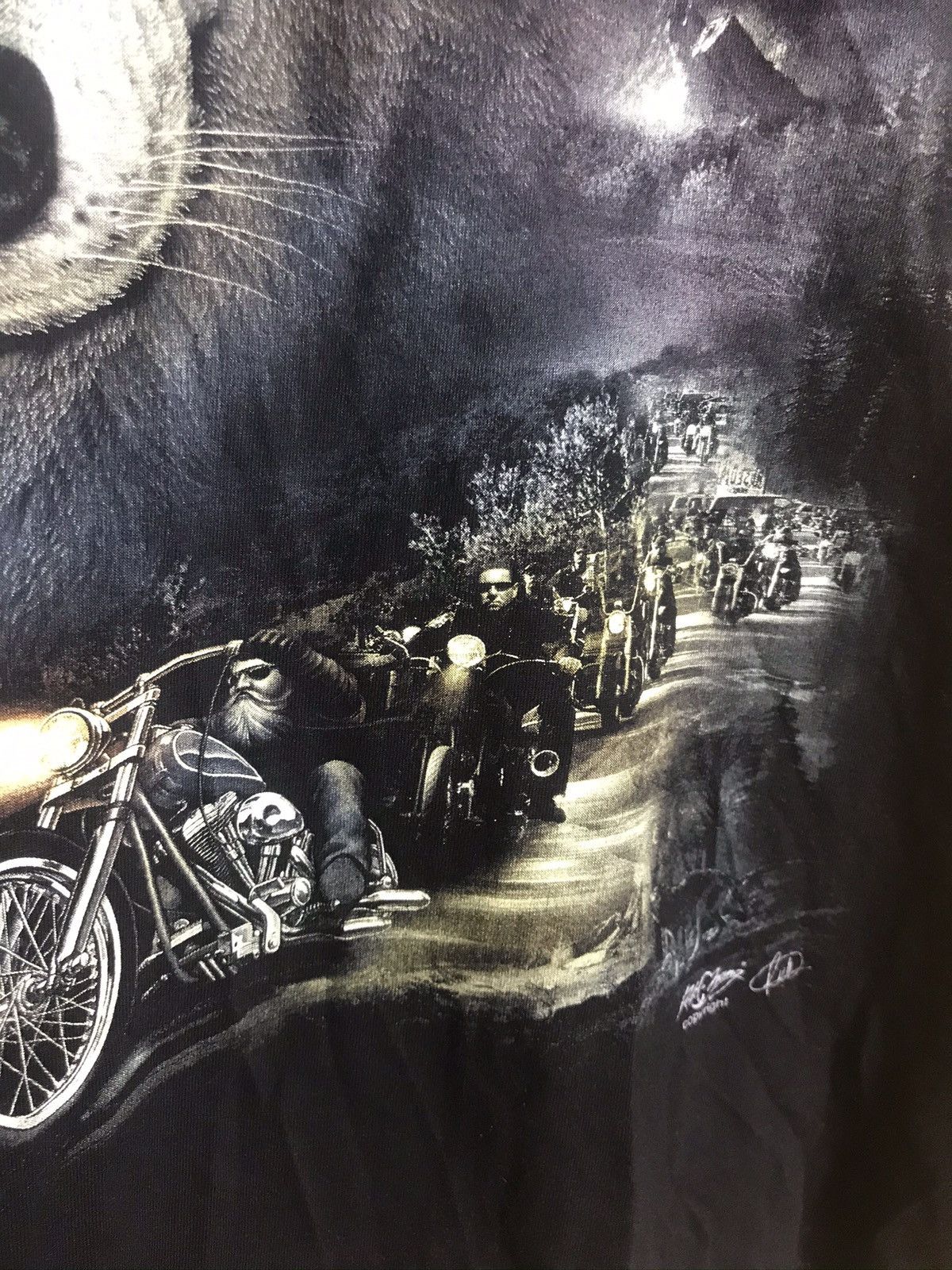 Vintage Vintage Wild wolf t-shirt Size US L / EU 52-54 / 3 - 4 Thumbnail