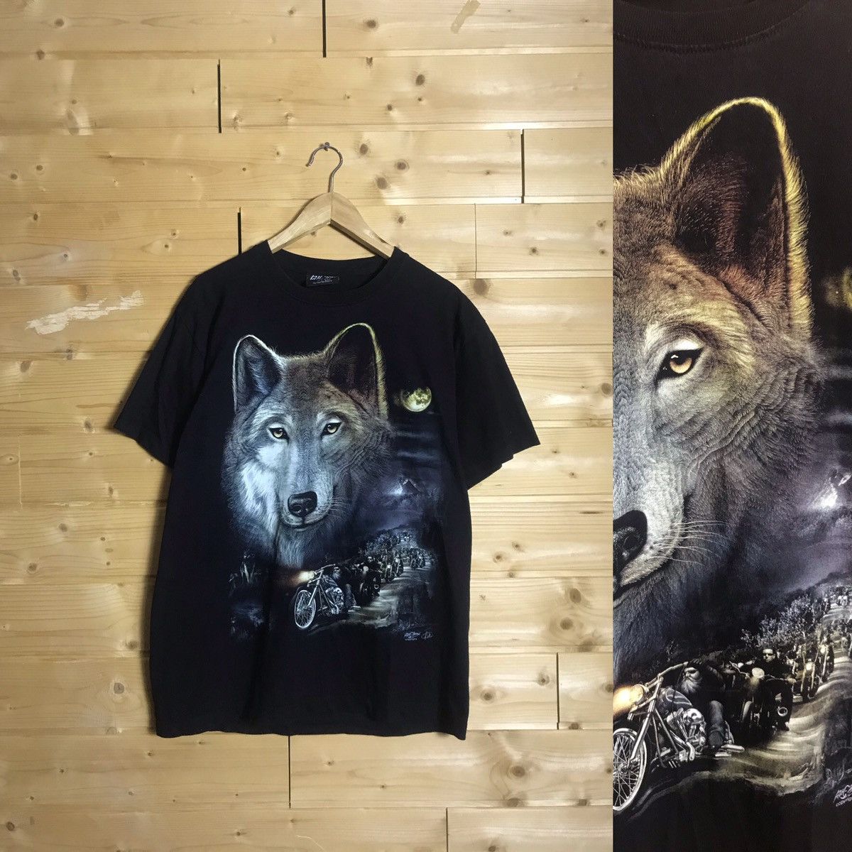 Vintage Vintage Wild wolf t-shirt Size US L / EU 52-54 / 3 - 1 Thumbnail