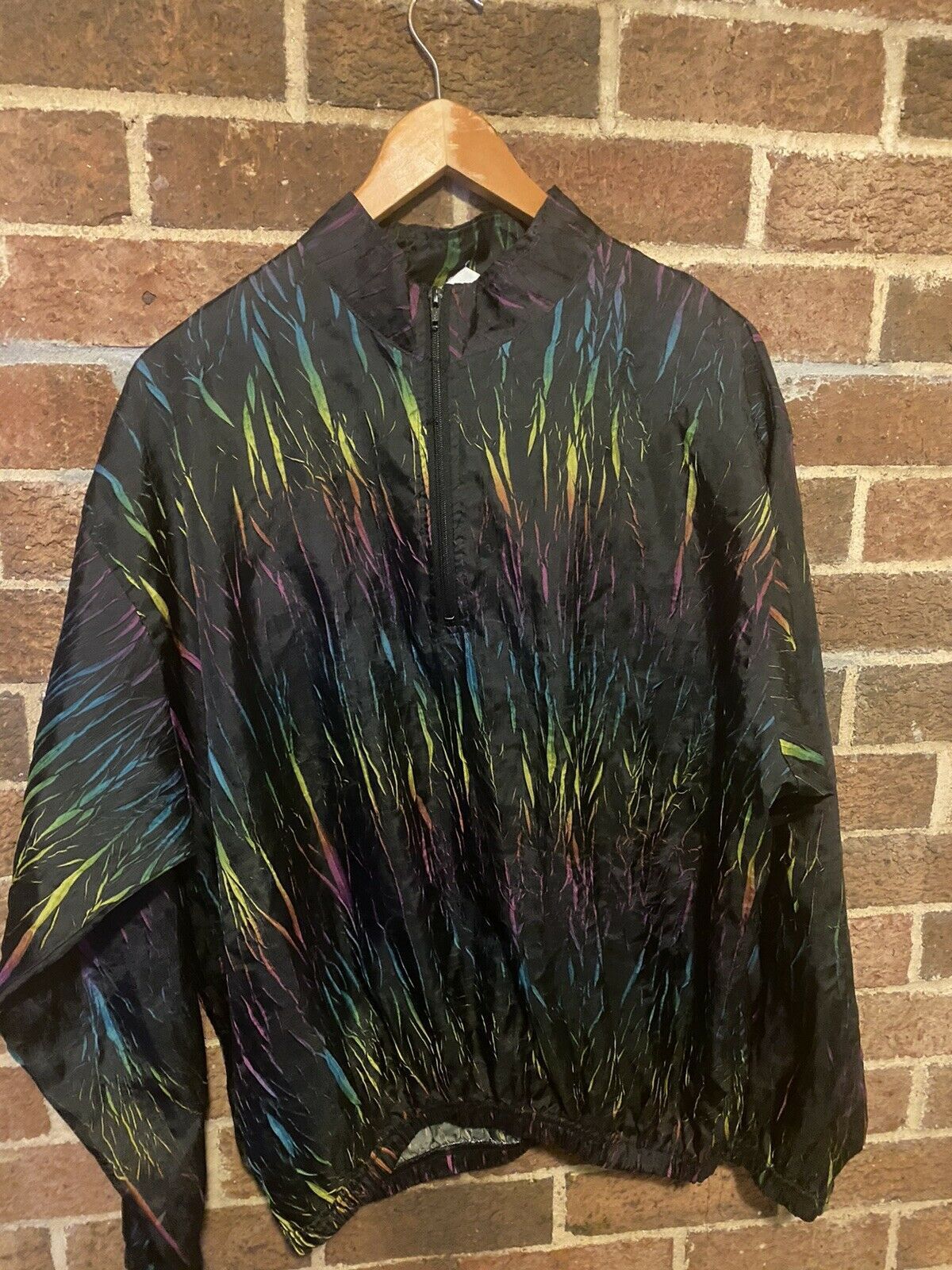 Vintage 1990s Surf Style Windbreaker Zip Jacket Size US L / EU 52-54 / 3 - 1 Thumbnail