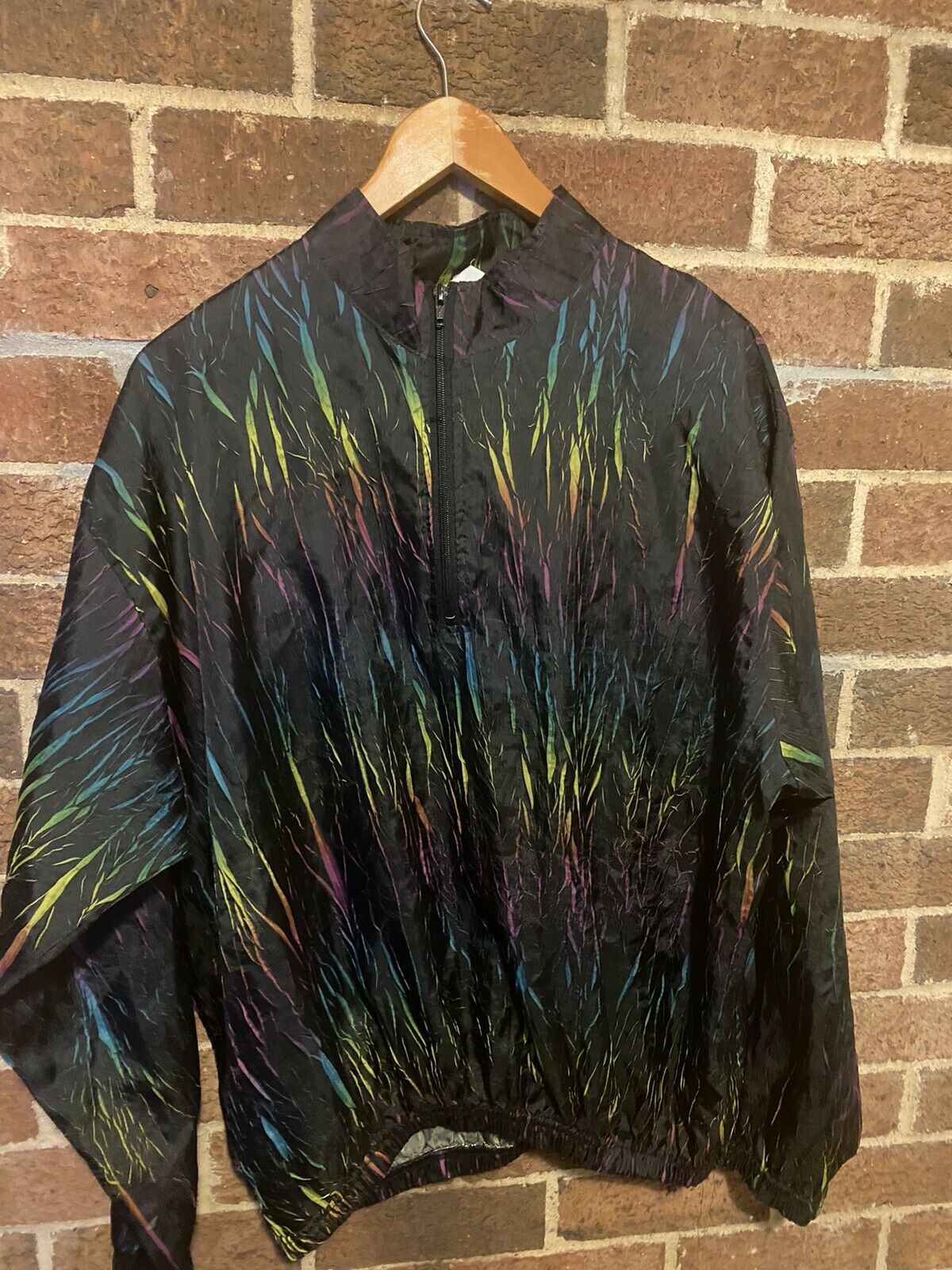 Vintage 1990s Surf Style Windbreaker Zip Jacket Size US L / EU 52-54 / 3 - 2 Thumbnail