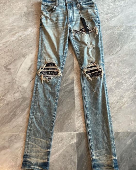 Mike amiri best sale jeans red bandana