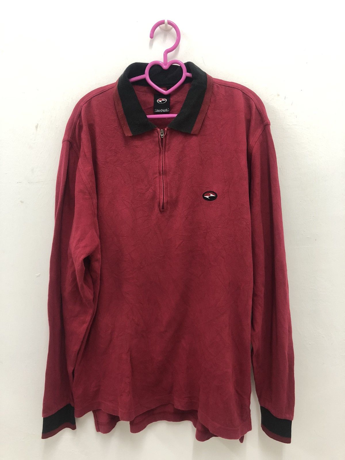 nike long sleeve polo vintage