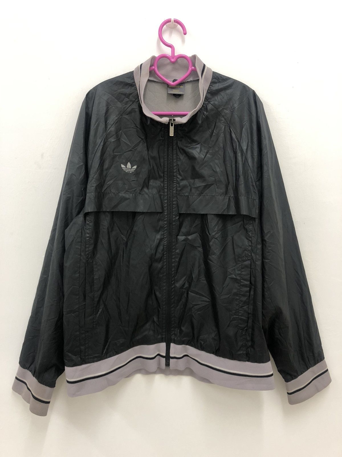 Adidas Rare Vintage ADIDAS Trefoil Techno Windbreaker Jacket Size US L / EU 52-54 / 3 - 1 Thumbnail