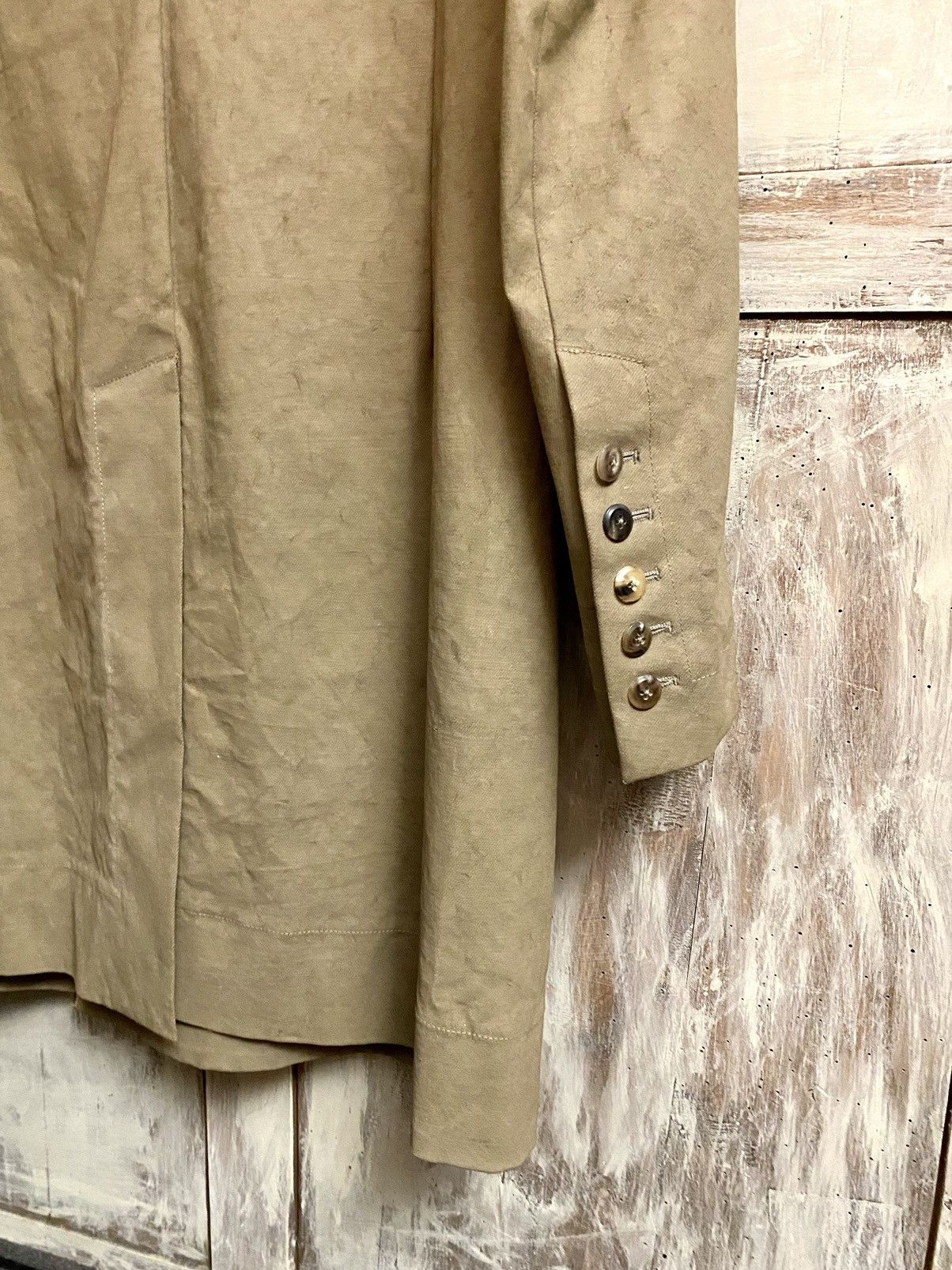 Rick Owens rick owens runway ss 2015 faun dirt waxed coat 48 Size US M / EU 48-50 / 2 - 15 Thumbnail