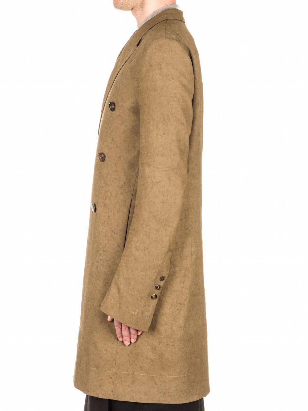 Rick Owens rick owens runway ss 2015 faun dirt waxed coat 48 Size US M / EU 48-50 / 2 - 18 Thumbnail