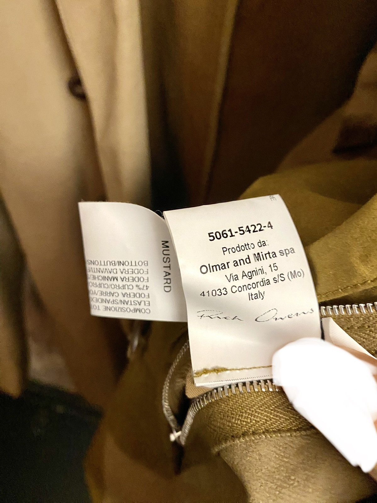 Rick Owens rick owens runway ss 2015 faun dirt waxed coat 48 Size US M / EU 48-50 / 2 - 6 Thumbnail