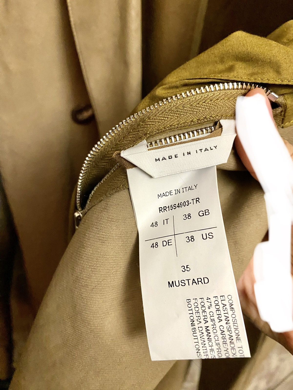Rick Owens rick owens runway ss 2015 faun dirt waxed coat 48 Size US M / EU 48-50 / 2 - 4 Thumbnail