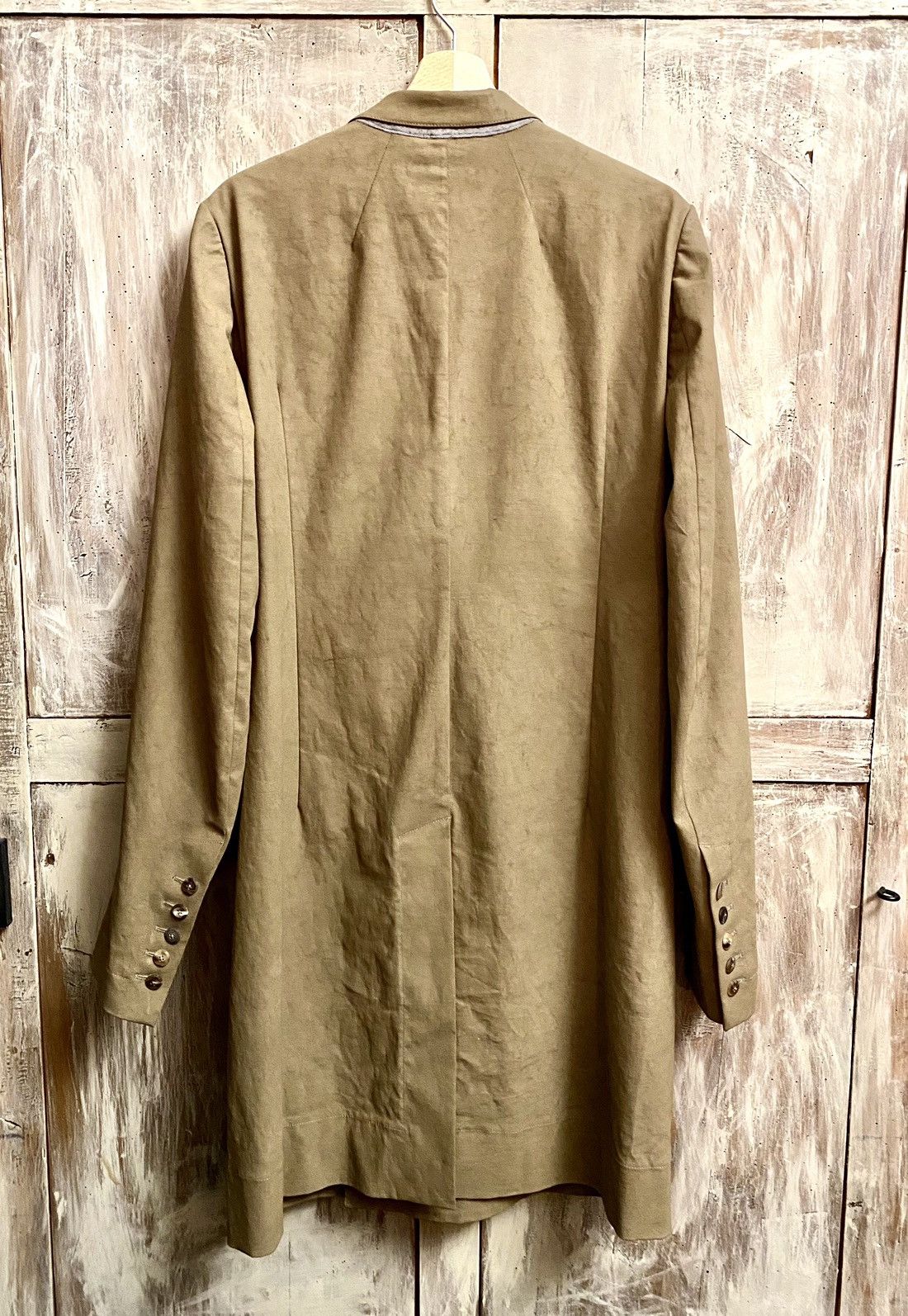 Rick Owens rick owens runway ss 2015 faun dirt waxed coat 48 Size US M / EU 48-50 / 2 - 13 Thumbnail