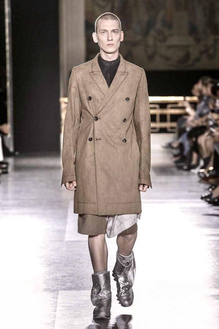 Rick Owens rick owens runway ss 2015 faun dirt waxed coat 48 Size US M / EU 48-50 / 2 - 1 Thumbnail