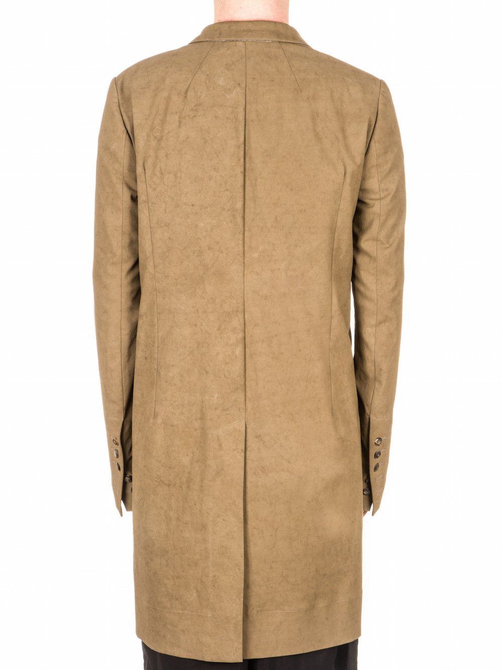 Rick Owens rick owens runway ss 2015 faun dirt waxed coat 48 Size US M / EU 48-50 / 2 - 19 Thumbnail