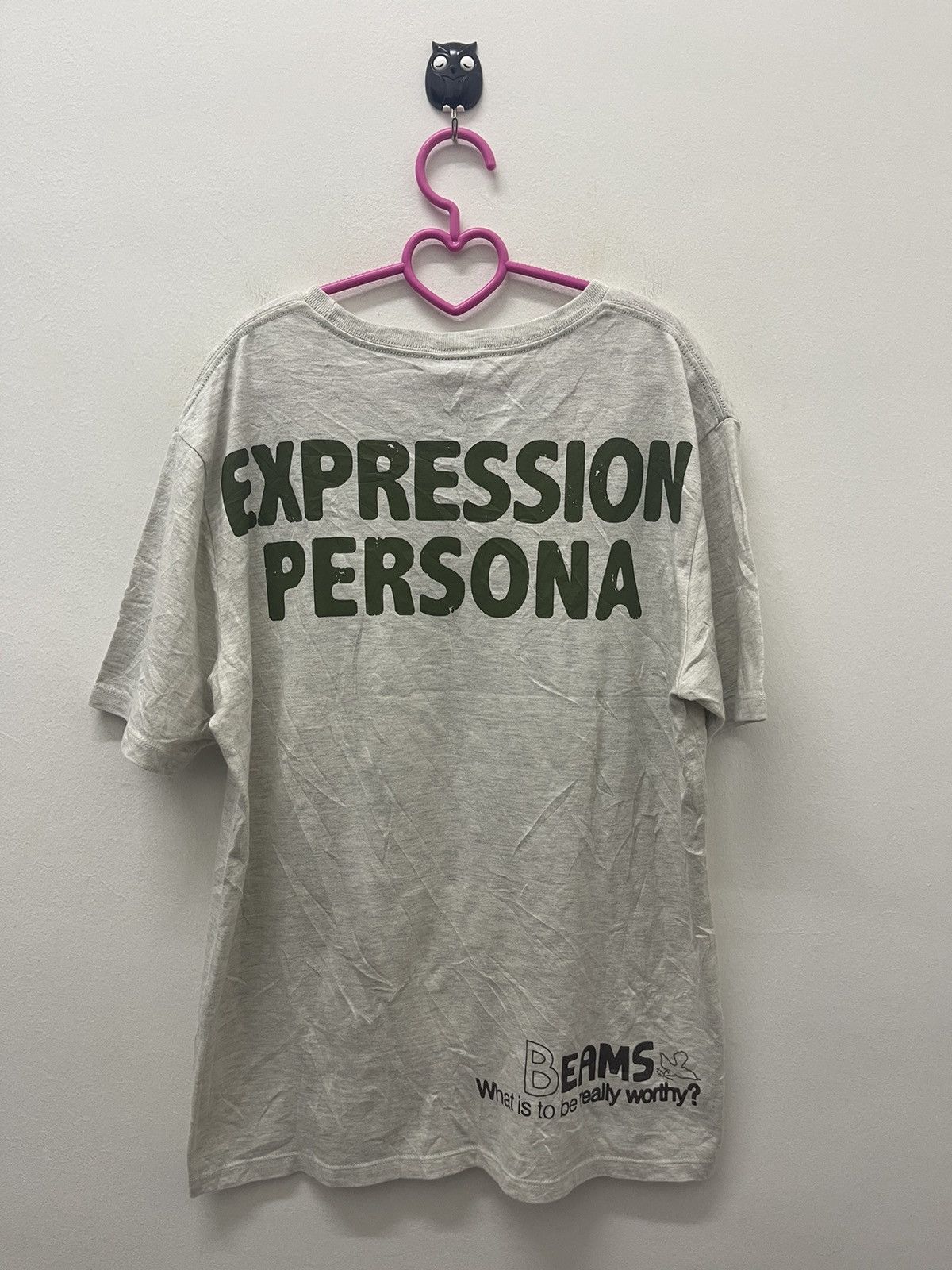 Rare Vintage BEAMS Expression Persona Spell Out Big Logo